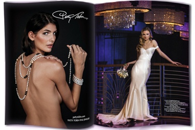 NEW YORK'S LEADING BRIDAL MAG FEATURES PATTY TOBIN PEARLS
